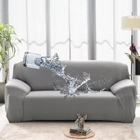 1/2/3/4 Sėdimosios sofos sofos užvalkalas Neperšlampamas elastingas kampinis sofos užvalkalas L formos sofos slydimo užvalkalas Apsauginis suolo užvalkalas plonas audinys Small(90-140cm) 1pc gray
