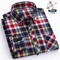 Platesnio dydžio 8XL vyriški flaneliniai marškiniai Vyriški ilgomis rankovėmis Laisvalaikio patogūs vyriški languoti marškiniai 100% medvilnė Didelio dydžio su viena kišene 47 gray