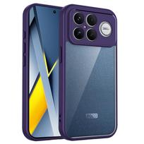 For Xiaomi Poco F8 Ultra 5G Case Air Cushion Shockproof Silicone Bumper Clear Matte Back Cover Hard Phone Case for Poco F8Ultra Pc + tpu&POCO F8 Ultra violetinė