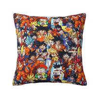 Custom Modern Dragons Ball Goku Cushion Cover Velvet Anime Manga Throw Pillow Case 30cmx30cm beige