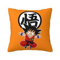 Custom Modern Dragons Ball Goku Cushion Cover Velvet Anime Manga Throw Pillow Case 30cmx30cm black