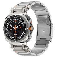 Titano prabangus dirželis Samsung Galaxy Watch Ultra 47mm ULTRA juosta samsung galaxy 47 Be tarpų Metalinė apyrankė Galaxy Watch Ultra sidabras