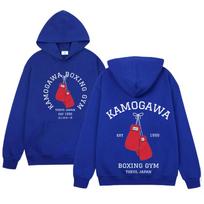 Anime Hajime No Ippo Hoodie Kamogawa Boxing Gym Pop Harajuku Hoodies Makunouchi Takamura Oversized Women 2XL blue