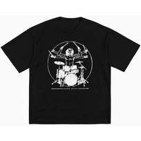 Rashmika T-Shirt for Men and Women Davinci Drums Short Sleeve T-Shirt Crew Neck Running Shirts XXXXXL juoda