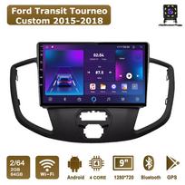Android Car-Play Car Radio For Ford Transit Tourneo Custom 2015-2018 Multimedia Player Head Unit Stereo GPS Navigation BT WIFI,2+64GB juoda