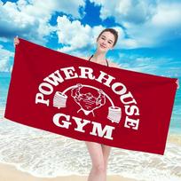 G-Gold's Gym Logo-Y Towel Beach Towels Bathroom Bathing Towels Adults Bathrobe Girl Spa Bath Towel Large Size Christmas Robe W60*H120(CM)