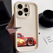 Cars Lightning Mcqueen Jackson Storm Phone Case For iPhone 17E 11 12 13 14 15 16 17 Pro Max Fundas 17 Air Plus 16e 13 Mini Cover iPhone 12 gray