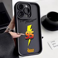Cars Lightning Mcqueen Jackson Storm Phone Case For iPhone 17E 11 12 13 14 15 16 17 Pro Max Fundas 17 Air Plus 16e 13 Mini Cover iPhone 14 Pro gray