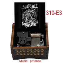 Senovinė Silent Hill žaidimo muzikinė dėžutė Medinė Pažado melodija Muzikinė dėžutė Dovanos merginai Gerbėjams Draugams Šeimai Gimtadieniui Namų dekoras (as the picture,Small) black