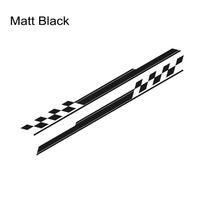 Universal 2PCS Car Side Skirt Stripes Stickers Racing Sport Styling Vinyl Film Trim Decals Auto SUV External Tuning Accessories