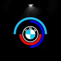 2Pcs LED Car Door Welcome Light For BMW E70 F15 E92 E60 E61 E65 F01 F02 F10 F15 F30 F48 M5 G30 G38 X1 X2 X3 X4 X5 X6 M3 OQ0 2Pieces&4500K&4.5W blue