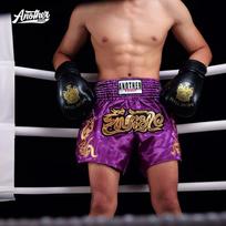 ANOTHERBOXER Muay Thai Šortai Bokso Treniruotės Varžybos Sportiniai Koviniai Kelių Spalvų M brown