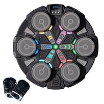 Wall Mounted Smart Music Boxing Machine Intelligent Scoring Target  Parent-child Interaction Black 6Target Core