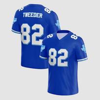Varsity Blues West Canaan Coyotes Football Jersey Billy Bob 69 Charlie Tweeder 82 Soccer Tees V-neck Short Sleeve Summer T-shirt XXXXL blue