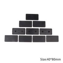 10 vnt. 2020 3030 3060 4040 4080 4545 Plastikinis galinis dangtelis Juodas EU aliuminio profiliui 40x80mm