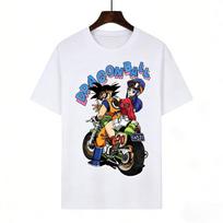 Dragon Ball Goku Anime Print Tops 2026 Summer New T-shirt Unisex Dragon Ball Sports Kids T-shirt 130 žalia