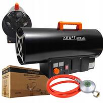 Dujinis šildytuvas KRAFT 40 kW su termostatu, LCD ekranu ir žarna