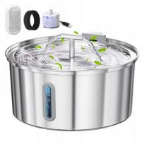 Automatinis 3,2 l fontanas su filtru katėms ir šunims, veikia su baterijomis
