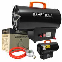 Dujinis šildytuvas KRAFT 20 kW, 320 m³/val., su žarna ir reduktoriumi