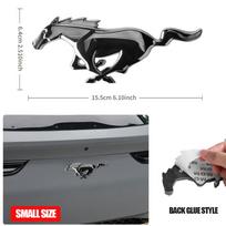 3D Meatl Car Front Hood Grill Tail Trunk Sticker Badge Cover Decoration Auto Accessories For Ford Mustang Fiesta Focus Mondeo