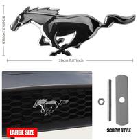 3D Meatl Car Front Hood Grill Tail Trunk Sticker Badge Cover Decoration Auto Accessories For Ford Mustang Fiesta Focus Mondeo