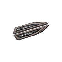 1pair 3D Metal Car Fender Side Wing Blade Badge Emblem Stickers For Mustang Ford Focus MK2 Fiesta MK7 Fusion Kuga Mondeo Mk4