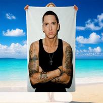 Eminem Beach Towel, Soft Large Absorbent Towel For Beach Swimming Pool Travel Vacation 70cmx140cm(27x55inch) black