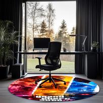 GTA 6 Printed Round Rug Carpet Chair Rug Area Rug Entryway Doormats,for Office Chair Living Room Bedroom Kitchen Room. 150cmx150cm