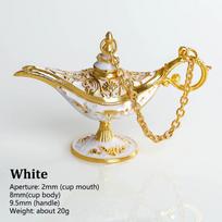 Dieviška norų lempa Aladino lempa Ornamentas Svetainės dekoracija Senovinis rūmų stilius Gongyen Namų šventės Vakarienės dekoras Amatai White
