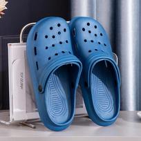 Sandals Summer Nonslip Outside New Can Be Decorated Slippers For Men Soft Sole Bathroom Slippers Fashion Eva Slippers Matches the image,44 gray