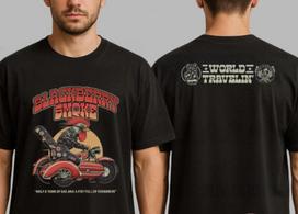 Blackberry Smoke World Travelin Tour Tee Two Sides Unisex T-Shirt Unisex T-Shirt L brown
