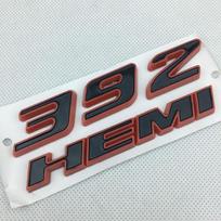 Red Black 392hemi Emblem Fender Side Badge Sticker For Dodge 300c 3500 Srt8 With Stylish Design Red Black
