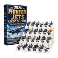 Christmas Tree Hanging Decor Aircraft Advent Calendars 2026, Airplane Toy Countdown Calendar, 24 Days Xmas Ritual with Models, 2D Acrylic Collectible