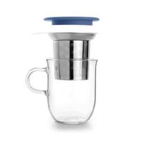Puodelis STIKLINIS IBILI 450 ml su sieteliu ir dangteliu