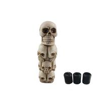 BAOQI Shift Knob Truck Universal Skull Style Car Truck Manual gray