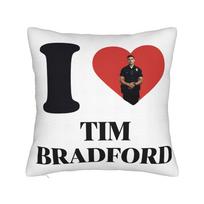 Pagalvės užvalkalas Tim Bradford The Rookie Kvadratinis Pagalvės užvalkalas Sofai Lovai Miegamajam Naujoviški Pagalvės užvalkalai 12x12Inch