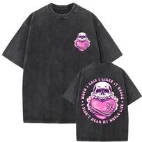 2026 Girls Who Eat Training Club Skeleton Gym Pump Cover T Shirts Washed Vintage Men Women Funny Fitness Casual Oversized T-shirts S dramblio kaulas