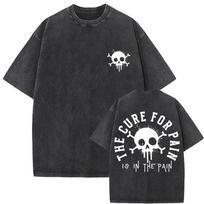 2026 Girls Who Eat Training Club Skeleton Gym Pump Cover T Shirts Washed Vintage Men Women Funny Fitness Casual Oversized T-shirts M gelsvai ruda