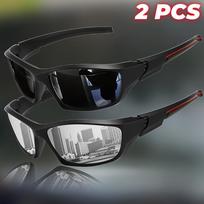 1-3PCS Polarized Black Glasses Night Vision Anti-Glare Goggles for Men Women UV400 Sunglasses for Driving Fishing Daytime black