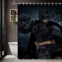 DC visatos vyriško personažo vandeniui atspari dušo užuolaida - Vonios dekoracija superherojų gerbėjams W60H190(CM)-1 Pcs
