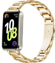 Metalinė apyrankė Huawei Band 10 9 8 Nerūdijančio plieno apyrankės priedai Huawei Band 10/9/8 išmaniajam laikrodžiui Keičiama apyrankė For Huawei Band 8 gray