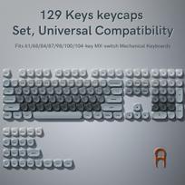 130 Keys Pink Liquid Foundation Keycap HOA Profile PBT Double Shot Keycap For Mx Switch Mechanical Keyboard ISO Enter Key Caps