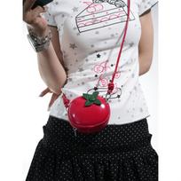 Tomato Crossbady Bag Portable Lightweighte Mini Sac Femme Lipstick Earphone Small Circular Bolsos Mujer Bags for Woman Bolso raudona