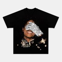 Michael Jackson Glove Graphic Tee, Music MJ King of Pop T-Shirt, FAST SHIP S black