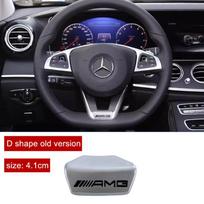 skirta Mercedes Benz AMG W176 W203 W212 GLA GLC JS-FXPLP Automobilio interjero vairo emblema Ženklelis Dekoras Interjero apdailos detalės SI3 gray