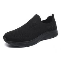 Vyriški sportbačiai Batai vyrams Lengvi mokasinai Patogūs tinklelio kvėpuojantys laisvalaikio batai Lauko vaikščiojimui sporto salės batai Dydis 39-46 44 black