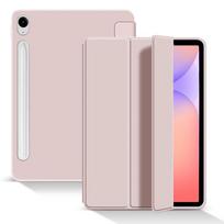 Flip Case For Samsung Galaxy Tab S11 S10 FE/S10 Lite S9FE/S9/S8/S7 11inch Trifold Stand Soft TPU Back Cover with Auto Wake/Sleep Tab S10 Lite 10.9in rožinė