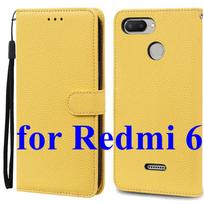 Mi 6 dėklas Xiaomi Mi 6 dėklui Redmi 6 odinis piniginės tipo atverčiamas dėklas Xiaomi Redmi 6 Mi6 telefono dėklui Redmi6 dangtelis Fundas apvalkalas krepšiai