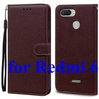 Mi 6 dėklas Xiaomi Mi 6 dėklui Redmi 6 odinis piniginės tipo atverčiamas dėklas Xiaomi Redmi 6 Mi6 telefono dėklui Redmi6 dangtelis Fundas apvalkalas krepšiai