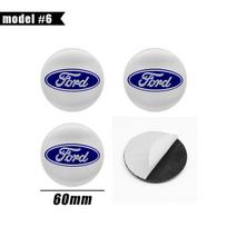 4pcs Car Wheel Center Hub Cap Stickers Badge Logo Emblem Decal Accessories For Ford Focus Fiesta EcoSport ESCORT Mondeo Mustang vld2